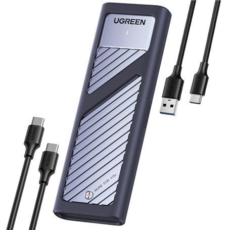 UGREEN Boîtier SSD M2 NVMe USB 3.2 Gen 2 10Gbps Adaptateur Disque Dur PCIe 2230 2242 2260 2280 Supporter UASP Trim Deux Câbles F