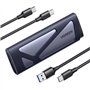 UGREEN Boîtier SSD M.2 NVMe SATA 10 Gbps USB 3.2 Gen 2 Adaptateur Disque Dur Externe pour NVME NGFF M MB Key 2230 2242 2260 2280