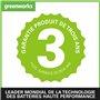 Greenworks G40PHAK2 Taille-Haie à Batterie sur Perche, Lames Double Action 51 cm, Coupe Jusqu'à 18 mm Épaisseur Branche, Tête Pi
