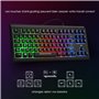 Rii RK104 Clavier Gamer Filaire rétroéclairage Clavier AZERTY de 2 Zones Compact de 87 Touches pour Ordinateur de Bureau pour PC