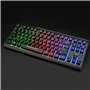 Rii RK104 Clavier Gamer Filaire rétroéclairage Clavier AZERTY de 2 Zones Compact de 87 Touches pour Ordinateur de Bureau pour PC