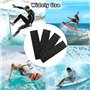 LIZHOUMIL 4 pièces Planche de Surf Traction Pads Eva Surf Skimboard Deck Anti-dérapant Avant Queue Pad pour Kiteboard Noir