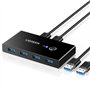 UGREEN Switch USB 3.0 Commutateur KVM Ports pour 2 PC Entrées 4 Sorties pour Clavier Souris Disque Dur Externe Imprimante Scanne