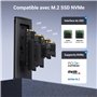 UGREEN Boîtier M.2 SSD NVMe USB 3.2 Gen 2 10 Gbps Adaptateur NVMe SSD M.2 2230 2242 2260 2280, Deux Câbles Inclus Supporte UASP 
