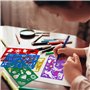 Qpout 20 pièces Modèles de Dessin en Couleur pour Enfants, Plastique Pochoir de Peinture pour Enfants Anniversaire Halloween Noë