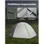 Gysrevi Tente de Camping 2-3 Personnes Tente dôme Facile à Installer Camping Tente Imperméable et Ventilée, pour Outdoor Camping