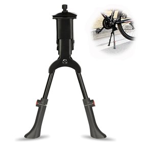 massway Béquille de vélo double - Hauteur réglable de 61 à 71 cm - Charge maximale : 30 kg - Pour vélo de ville