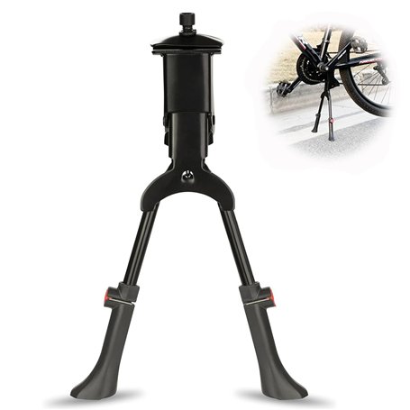 massway Béquille de vélo double - Hauteur réglable de 61 à 71 cm - Charge maximale : 30 kg - Pour vélo de ville