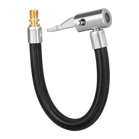 Xinzistar 20CM Gonfleur Pneu d'extension Cordon Adaptateur Schrader de Valve de Pneu Extension de Pompe Voiture Tube d'extension