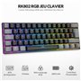 Rii Clavier Gamer Mécanique 60% Compact | Interrupteurs Rouges | RGB Polycouleur Rétroéclairé | 3 Modes sans Fil (Bluetooth 5.0 