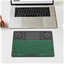 Rii Clavier sans Fil Bluetooth - 3 Canaux, Mini Clavier Portable Rétroéclairé Rechargeable Silencieux, Clavier AZERTY Français p