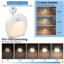 Lot de 2 Veilleuse Detecteur de Mouvement Avec 3 Modes de Couleur (Chaud et Blanc et Mixte)