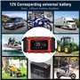 Husgw Chargeur Batterie Moto 6A 12V, Chargeur de Batterie Voiture avec Écran LCD, Multi-Protection Chargeur Batterie avec Répara