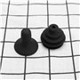Lot de 2 boutons de joystick - En caoutchouc - Pour fauteuil roulant électrique - Noir