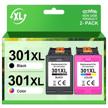 301XL Cartouches d'encre Remplacement pour HP Cartouche 301 XL Noir et Couleur pour HP 301XL Encre pour DeskJet 1000 1050 2050 2