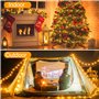 Realky Guirlande Lumineuse de Noël, 38.2M 320 LED Lumières de Noël Intérieur et Extérieure, 8 Modes et Fonction Mémoire Guirland