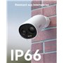 Imou 2K Caméra Surveillance WiFi Extérieur sans Fil Batterie, Caméra de Surveillance Extérieur, PIR & AI Détection Humaine, Visi