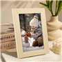 DERAYEE Cadre Photo Bois Naturel avec Support 10 * 15CM 1PCS,Cadre Photo Bois en MDF avec Fermeture à Visser, Panneau Arrière,Ve