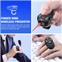 Elegamefy Finger Ring Presenter, 2 en 1 USB C Présentation Télécommande pour Mac Windows Linux PowerPoint Pointeur Rechargeable 