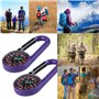 SULOLI 20pcs Mini Boussole Boussole Portative Extérieure,Boussole de Camping Colorée，Boucle d'escalade,ABS Boussole Porte Clef