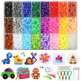 4300 Perles à Repasser, Kit de Perle a Repasser Bricolage Loisirs Créatif Avec Panneau Perforé Cartes Chaîne Papier à Repasser C 4300 Perles à Repasser