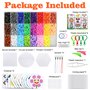 4300 Perles à Repasser, Kit de Perle a Repasser Bricolage Loisirs Créatif Avec Panneau Perforé Cartes Chaîne Papier à Repasser C