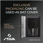 STIGA Raquette de Tennis de Table Cybershape Pro Carbon+, Raquette 5-Étoiles de Forme Hexagonale pour Joueurs Offensifs