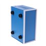 Boîte de jonction bleue rectangulaire en métal Boîtier électronique DIY Boîte de prévention Boîtier d'alimentation Résistant à l