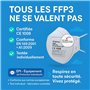 30 Masque FFP3 Certifiés CE, Masque 5 Couches Sans Valve, Masques de Protection Adulte contre les Poussières et les Particules, 