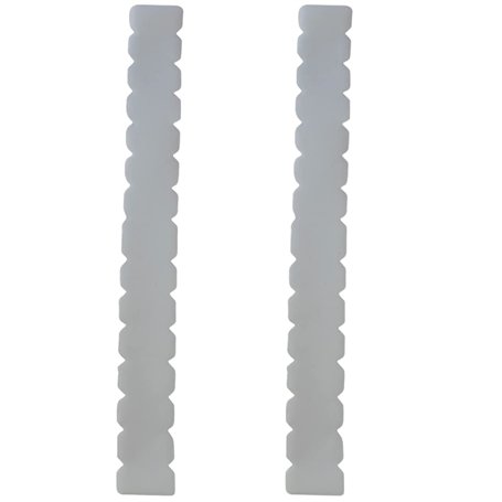 Protecteur pour raquette de padel transparent denté Lot de 2 unités dentées + autocollant de padel - Protecteur de raquette de p