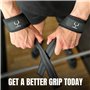 Bullstep - Sangle de Tirage Musculation | Lifting Straps | Bande de Tirage Musculation | Sangle Musculation Poignet Halterophili