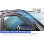 Lot de 2 déflecteurs d'air compatibles avec Renault Master, Nissan NV400 et Interstar, Opel Movano 2010, 2011, 2012, 2013, 2014,