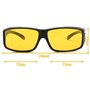 Kolnaix O³ Surlunettes de Conduite Jaunes - Adaptable aux différents types de montures - Conduite de nuit