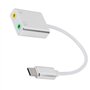 Cuifati Adaptateur Audio USB C Carte Son Stéréo Externe avec Prise Casque et Microphone 3,5 Mm pour Windows, Mac, Linux, PC, Ord