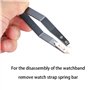 Pince à épiler à ressort de montre, outil de barre à ressort de montre-bracelet de résistance à l'oxydation pour magasin de mont