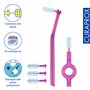 Curaprox CPS - 406 Perio Plus Rose, 5 brossettes interdentaires + 1 manche