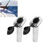 Porte Canne Bateau, Porte Canne A Peche, 2 pcs Porte-Canne à pêche encastré antirouille Bateau Porte-Canne à pêche en Acier avec