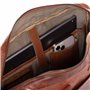 SID & VAIN Sac bandoulière Ordinateur 15 Pouces Cedar Cuir véritable |Sacoche Porte-Document en bandoulière Marron |Sac Messager