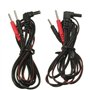 2 câbles de connexion StenUp pour électrodes TENS/EMS | Compatible avec les électrodes filaires | Convient aux électrostimulateu
