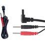 2 câbles de connexion StenUp pour électrodes TENS/EMS | Compatible avec les électrodes filaires | Convient aux électrostimulateu