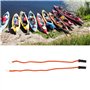 FOLOSAFENAR Kayak Paddle Leash, Corde de sécurité pour canoë rétractable 2pcs pour Canne à pêche