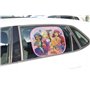 TataWay - Paire de Rideaux Pare-Soleil Auto, Protection UV, Graphismes Princesses Disney Jasmine, Rapunzel, Belle, Ariel, 44x35 