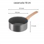 Casserole anti-adhésive 18 cm avec manche long