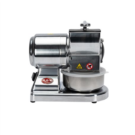RGV Maxi Essential Râpe électrique professionnelle en acier inoxydable amovible et lavable au lave-vaisselle Argenté 450 W