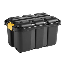 Tontarelli Boîte de rangement à roulettes 50 l avec couvercle empilable