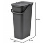 Tontarelli - Poubelle MODA avec poignée 25L graphite