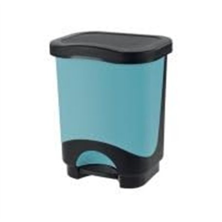 Tontarelli Poubelle de collection différenciée Idea Dauphin Noir 18 litres