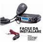 Midland - Radio CB M-MINI USB no Licence, Multibande EU 40 Canaux AM/FM, Radio Récepteur Émetteur Professionnel Écran LCD S-Mete