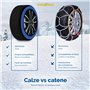 Goodyear Chaussettes de neige Star Gripper homologuées Italie EN 16662-1:2020 Deux chaînes à neige en tissu pour voiture. Snow S