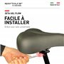 Sportourer by Selle Italia - Zeta Comfort Gel Superflow, Selle de Vélo de Ville, Gel Souple, avec Technologie Réfléchissante pou
